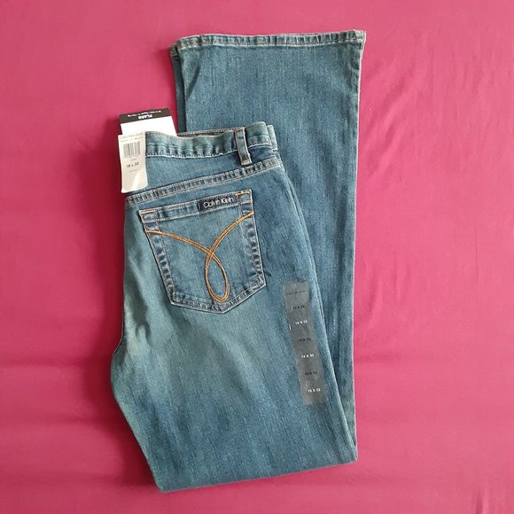 NWT- Women's Calvin Klein Blue Jean's Size; 10 - Picture 1 of 3